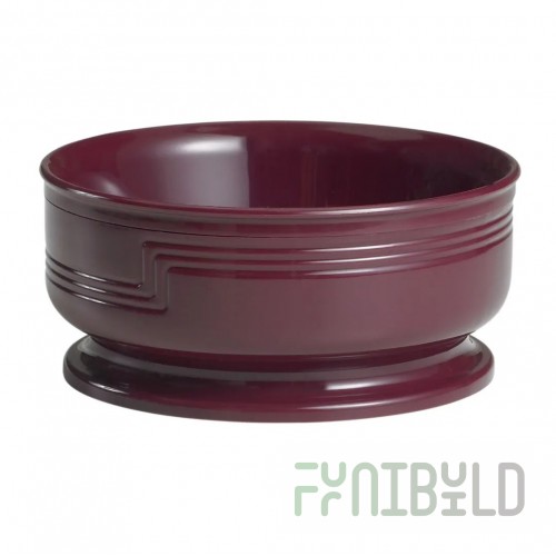 Cambro MDSB16487 Shoreline Collection Cranberry 16.9 oz. Entree Bowl - 48/Case