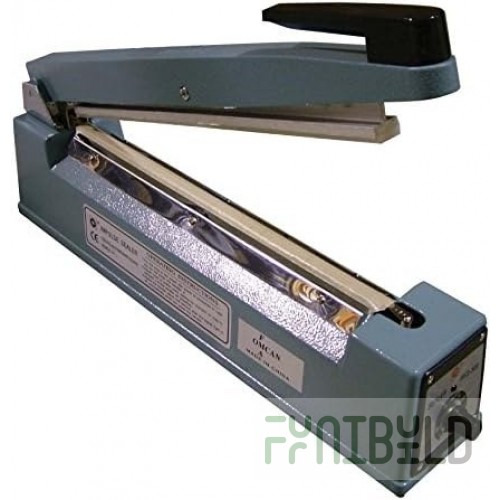 Omcan 14448 Manual 12 Inch Impulse Bag Sealer Adjustable Timing Stainless Steel