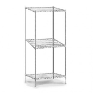 Eagle 2B2148C 48 Inch Bag-N-Box System Modular with Wire Shelves Chrome