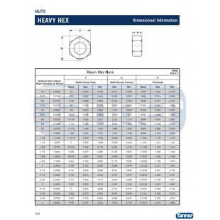 AllPoints F76 1/4 Inch Hex Nut Plain Steel Durable Fastener