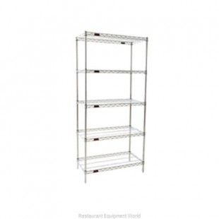 Eagle A5-86-1830C 30 Inch Add-On Shelving Unit 5-tier Chrome Finish Wire