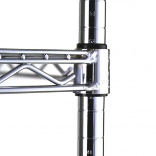 Eagle A5-86-1848Z 48 Inch 5-Tier Wire Shelving Unit with Zinc Finish