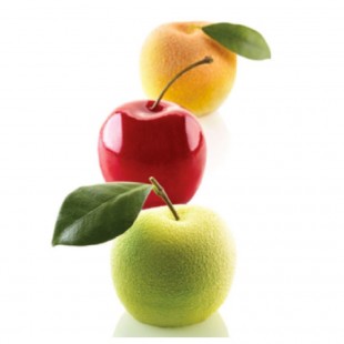 JB Prince MA136 4.5 Inch Apple Cherry Peach Silicone Mold with Support