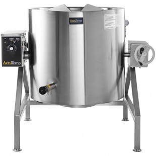 AccuTemp ALTLGB-40F Gas Tilting Kettle 40 Gallon Full Jacket 108500 BTU