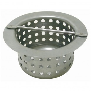 Advance Tabco FT-2 4 Inch Replacement Strainer Basket for Floor Trough