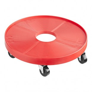 Micro Matic KD300 16-1/4 Inch Diameter Dolly Keg Red ABS Plastic with 5 Casters