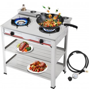 Gas stove 2-burner without oven. cabinet (on stand) F2PG/600/50037o (open stand) (600x800x1050mm, 13 kW)