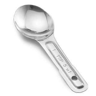 Tablecraft 721C 1 Tsp. Measuring Spoon Dishwasher Safe Stainless Steel