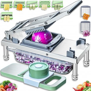 Town 37602 3.25 Inch Stainless Steel Vegetable Cutter Manual with Durability