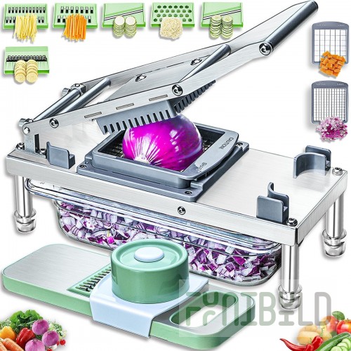 Town 37602 3.25 Inch Stainless Steel Vegetable Cutter Manual with Durability
