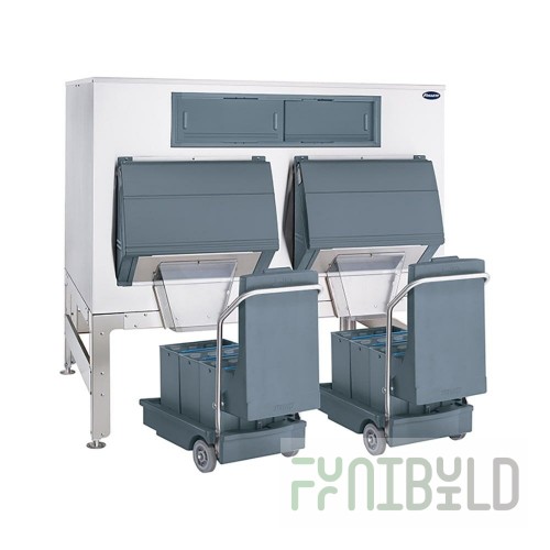 Follett DEV2250SG-72-BG 72 Inch Ice Bin Shuttle System with Ice Bagging Kit