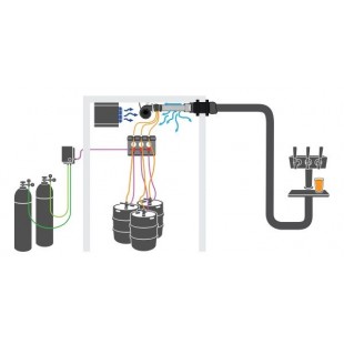 Optional 21 Inch Air Cooled Draft Beer System Power Pack 1700 BTU, Micro Matic MMPP4300-35