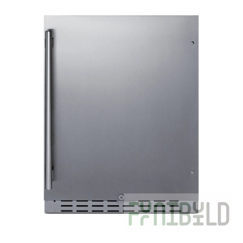 Summit AL55OSCSS 24 Inch Outdoor All-Refrigerator 4.2 cu.ft. Stainless Steel with Lock
