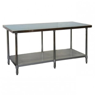 GSW USA WT-EP3060US 60 Inch Undershelf for Economy Work Table Stainless Steel