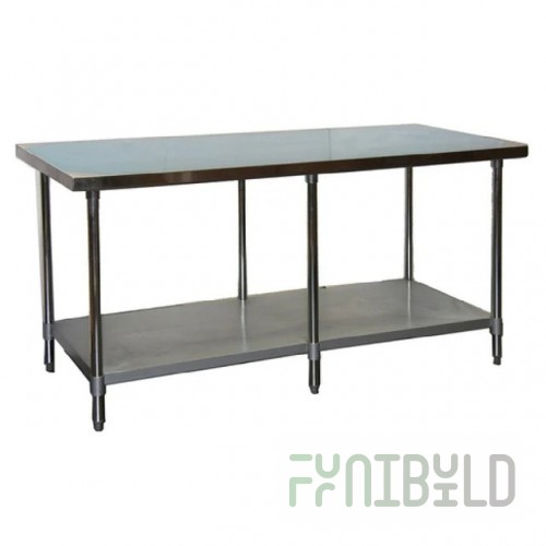 GSW USA WT-EP3060US 60 Inch Undershelf for Economy Work Table Stainless Steel