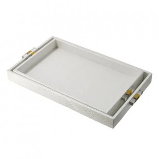Tray 133x133x20mm, white/yellow B-2 AB