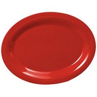 Thunder Group CR213PR 13-1/2 Inch Platter Break-resistant Red Melamine