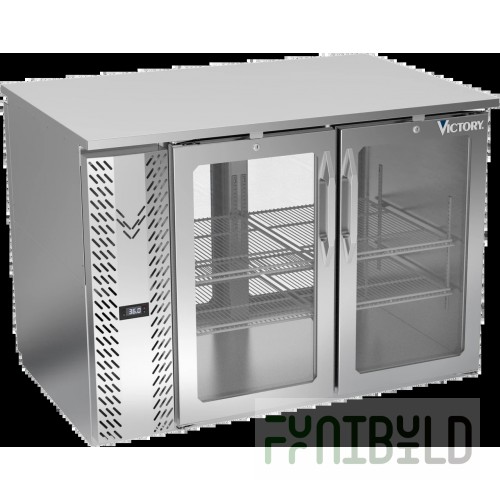 Victory VBB48HC-FG-B Back Bar Refrigerator Food Rated Two-section