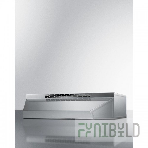 Summit ADAH1724B 24 Inch Exhaust Hood Ductless Recirculating Two-Speed Fan
