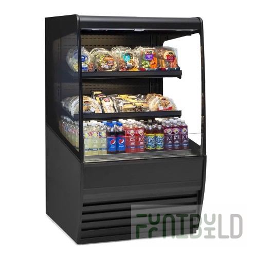 Federal Industries VRSS7260S-SLD 71 Inch Refrigerated Display Case with Electronic Control