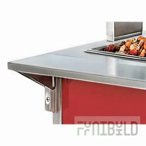 Vollrath 95107 62 Inch Corian Customer Side Plate Rest Solid Surface
