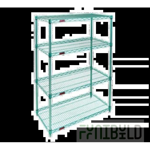Eagle A5-74-1872E 72 Inch 5-Tier Wire Shelving Unit with S-hooks Epoxy Coated
