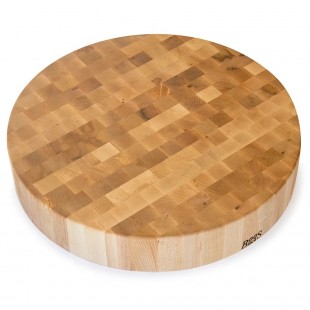 John Boos CCB24-R 24 Inch Chinese Chopping Block Oil Finish End Grain Maple