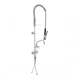 Fisher 76128 10 Inch Riser Pre-Rinse Faucet Stainless Steel with Ultra Spray 7 Plus