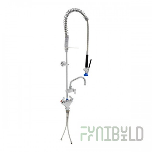 Fisher 76128 10 Inch Riser Pre-Rinse Faucet Stainless Steel with Ultra Spray 7 Plus