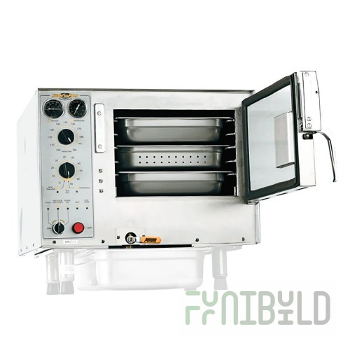 AccuTemp S34403D090 SGL 27 Inch Electric Steam'N'Hold Convection Steamer with Stand