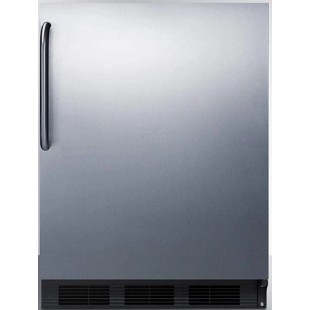 Summit FF6WBI7SSTB 24 Inch Undercounter Refrigerator 5.5 cu ft Built In or Freestanding Summit FF6WBI7SSTB 24 Inch Undercounter Refrigerator 5.5 cu ft Built In or Freestanding