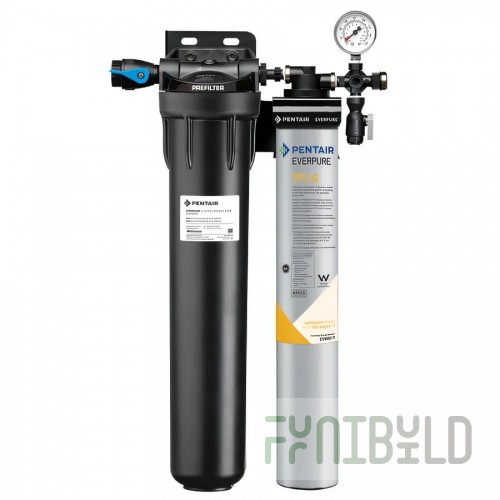 Everpure QC7I PF SINGLE 7FC-S 14 Inch Water Filtration System for Ice Machines