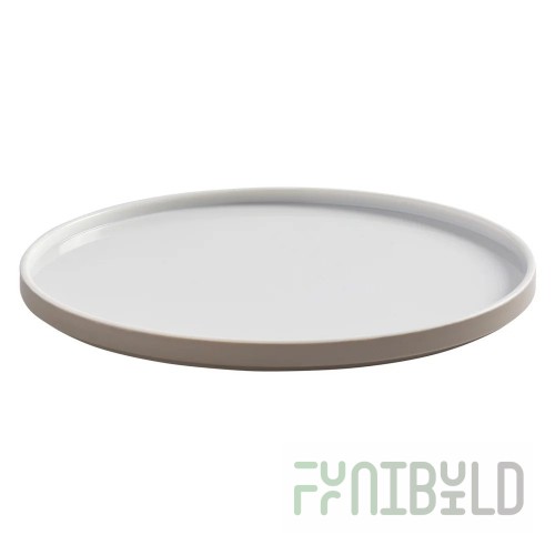 American Metalcraft UPR9MO 9 Inch Round Plate Mocha BPA Free Melamine
