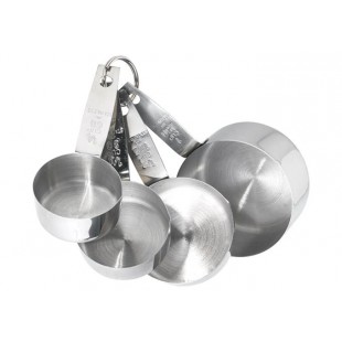Winco 42004 Stainless Steel Popcorn and Oil Measure Kit with Long-handled Cups Winco 42004 Stainless Steel Popcorn and Oil Measure Kit with Long-handled Cups