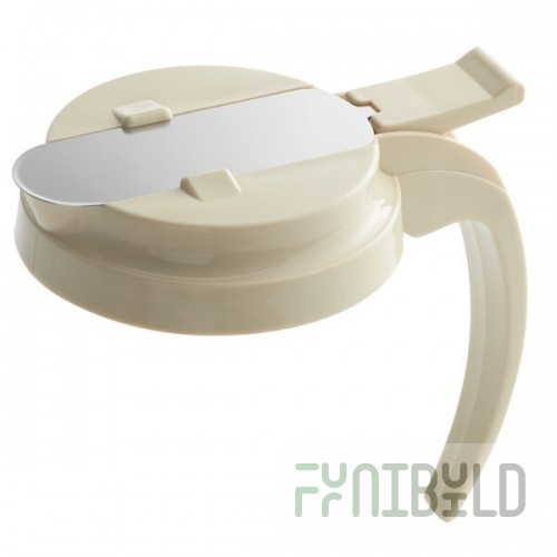 Vollrath 4748T-18 Dripcut® Almond Plastic Top for 48 and 64 oz. Syrup Servers