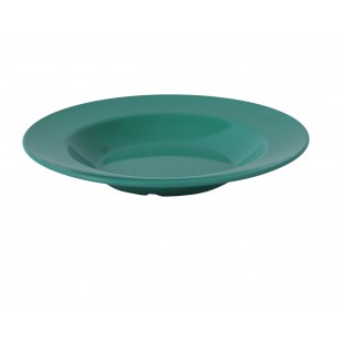 Yanco MS-5811GR 11 Inch Milestone Pasta Bowl 16 Oz Dishwasher Safe Green Melamine