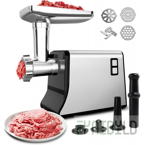 AMPTO MCC32S 18 Inch Electric Meat Grinder Heavy-duty with Stainless Steel Tray