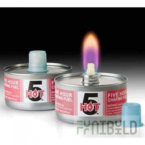 Hollowick HOT5-24 3-3/8 Inch Wick Chafing Fuel 5 Hour Odorless Reusable