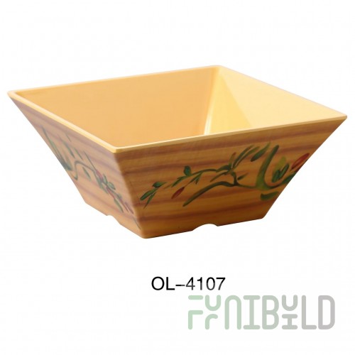 Yanco RM-4107 64 Oz Melamine Rome Bowl Square White 2 Qt. 2 Dozen Cases