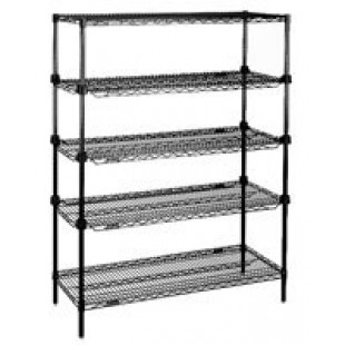 Eagle D1436VG 36 Inch Add-A-Shelf Reverse Mat Shelf Wire with 300 lbs Capacity Green Epoxy Finish