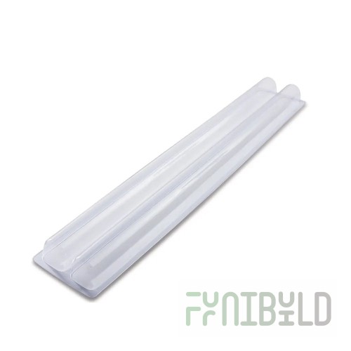 Matfer 362011 22-1/2 Inch Buche Cake Mold Semi-Circular PVC Uncoated