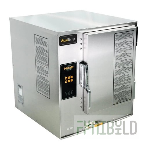 AccuTemp E62403D130 DBL 27 Inch Electric Convection Steamer Stainless Steel 2 Compartment with Digital Controls