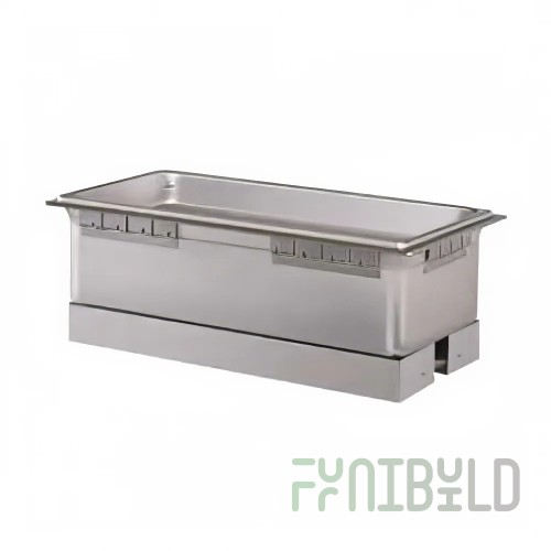 Hatco HWBI-43D_120/60/1 14 Inch Drop-In Heated Well Electric with Drain Stainless Steel