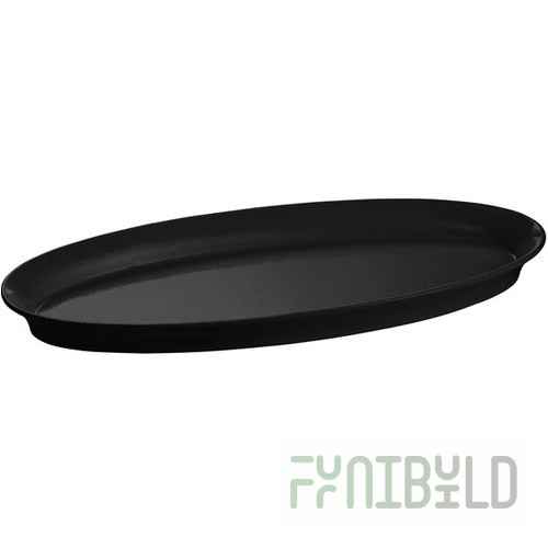 TableCraft CW2210BK Black Cast Aluminum King Fish Platter