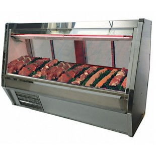 Howard-McCray SC-CMS40E-6C-S-LED 75.5 Inch Red Meat Service Case Stainless Steel
