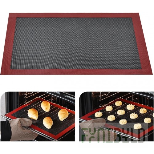 AllPoints 42882 12 Inch Perforated Baking Mat Silicone Non-Stick