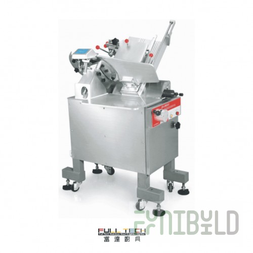 Omcan 47706 39 Inch Automatic Food Slicer with 14-1/2 Inch Blade Red Finish