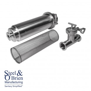Market Forge TKS-40G Lip Strainer 20 to 40 Gallon Stainless Steel with Wingnuts