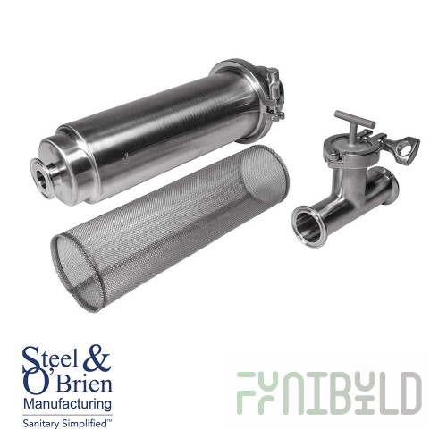 Market Forge TKS-40G Lip Strainer 20 to 40 Gallon Stainless Steel with Wingnuts