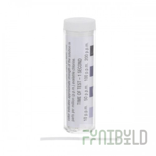 AllPoints 1421362 Chlorine Test Strips 10 to 200 ppm Pack of 100
